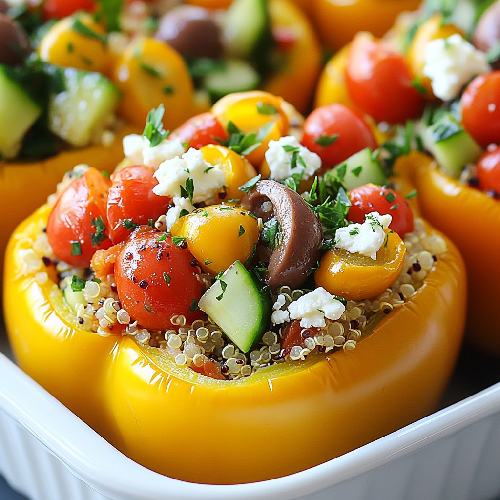Greek Stuffed Peppers Flavorful and Nutritious Dish