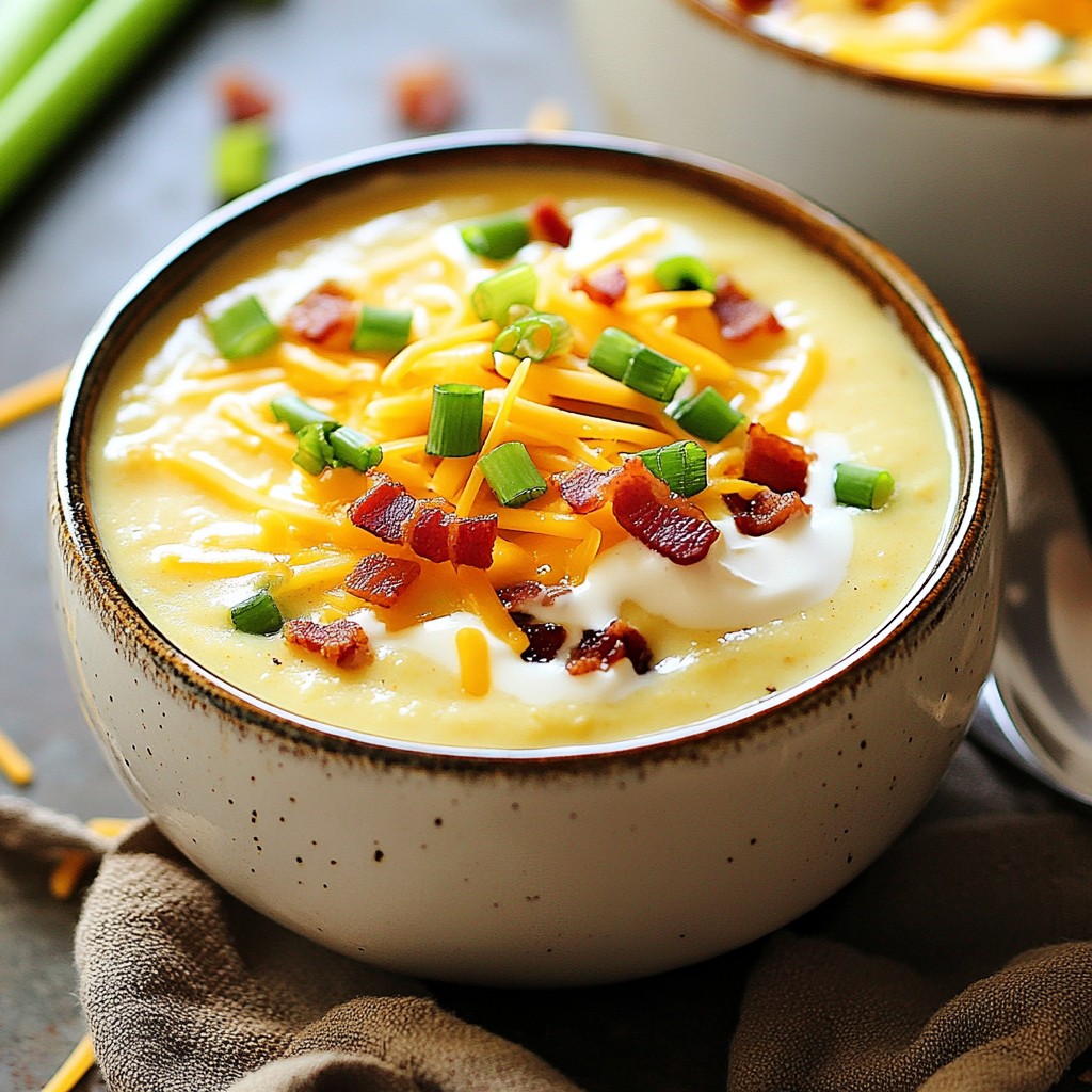 Loaded Baked Potato Soup Creamy and Comforting Delight