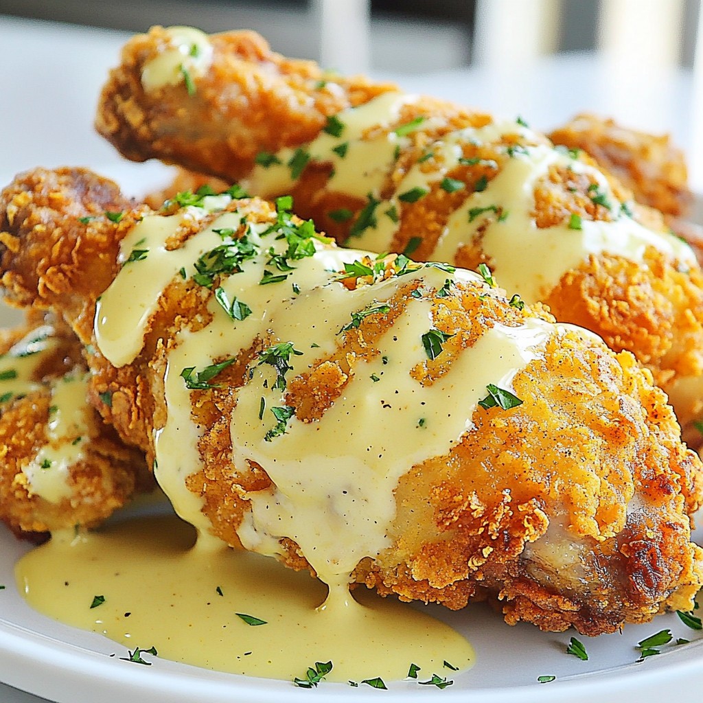 Southern Fried Chicken with Buttermilk Gravy Delight
