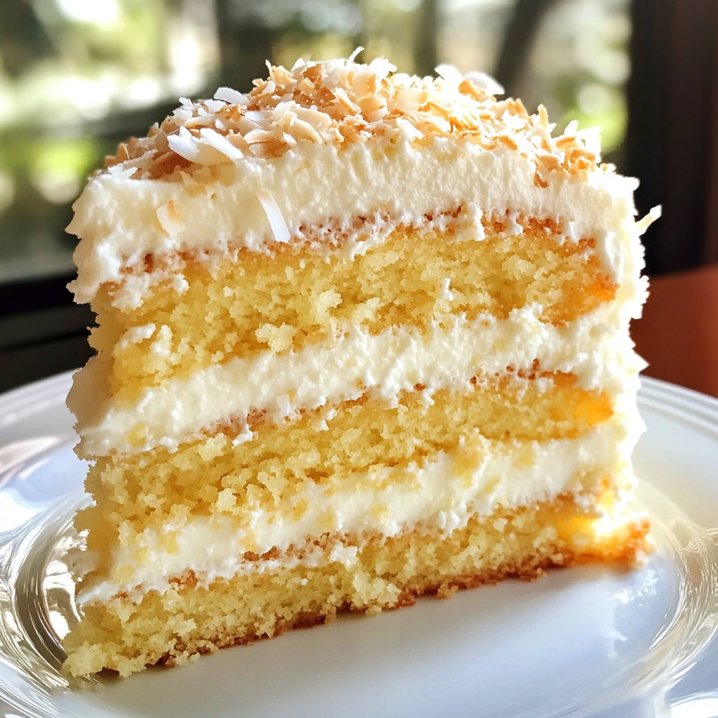 Decadent Old-Fashioned Southern Coconut Cake Delight