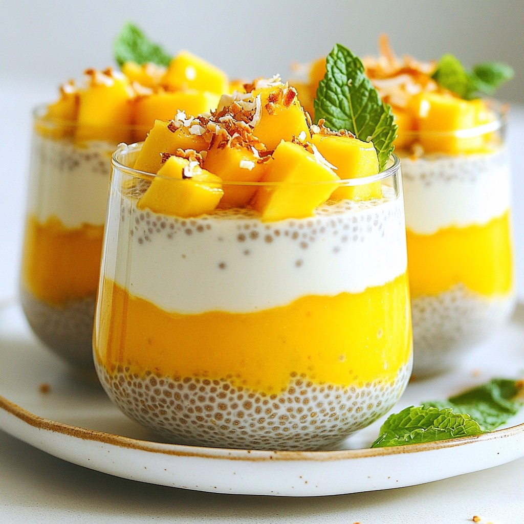 Mango Coconut Chia Pudding Creamy and Tasty Delight