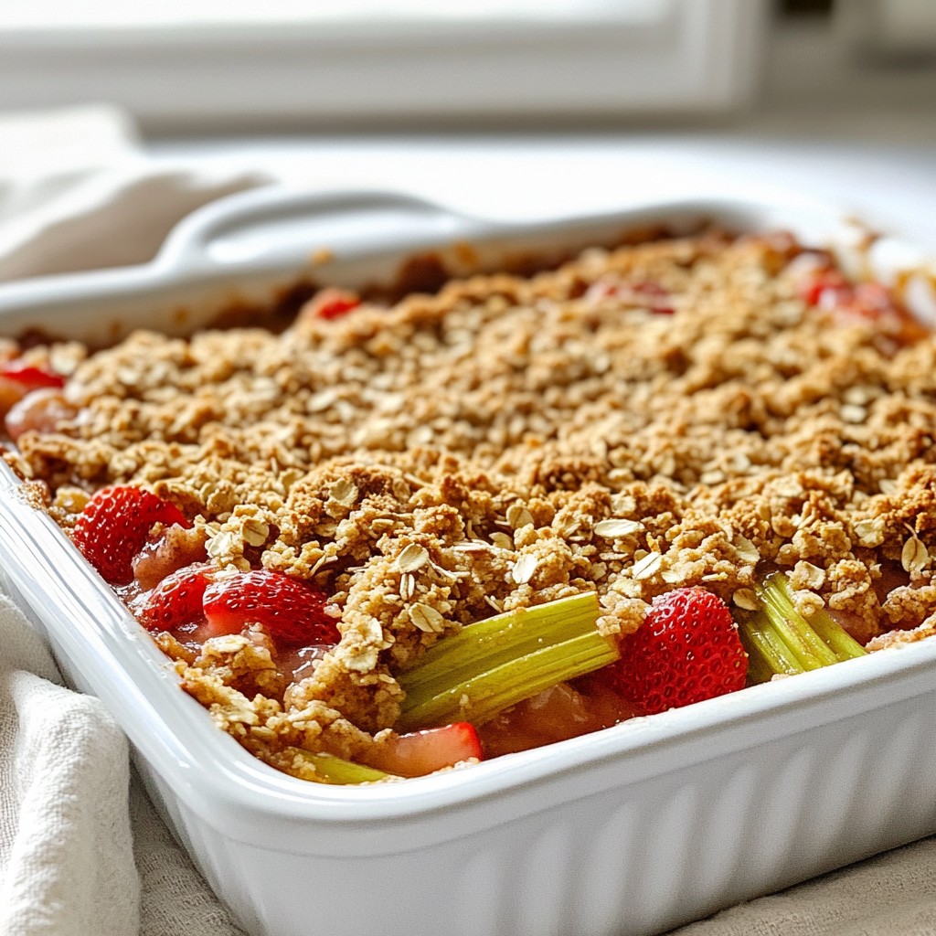 Strawberry Rhubarb Crisp Perfected Easy and Delicious