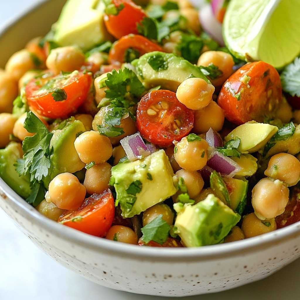 Chickpea Avocado Salad Fresh and Nutritious Delight