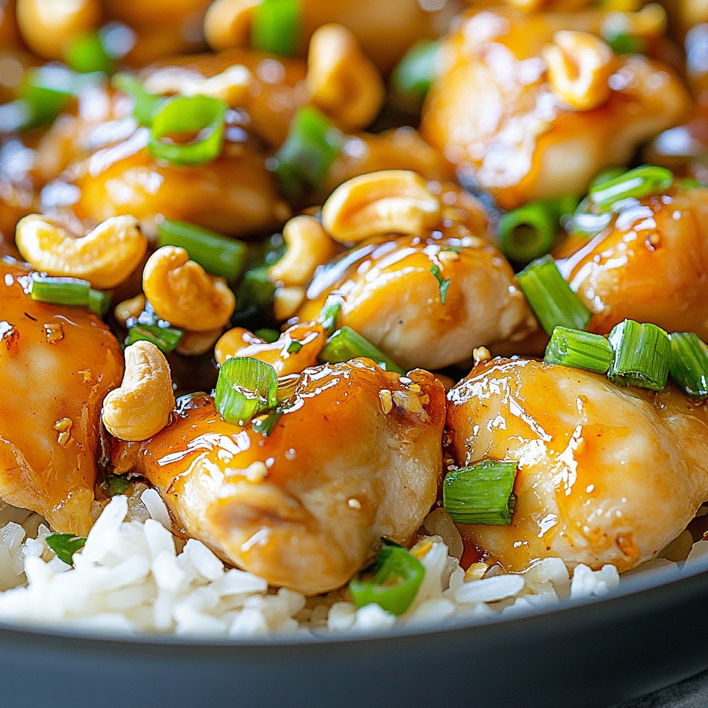 Sriracha Honey Cashew Chicken Flavorful Quick Meal