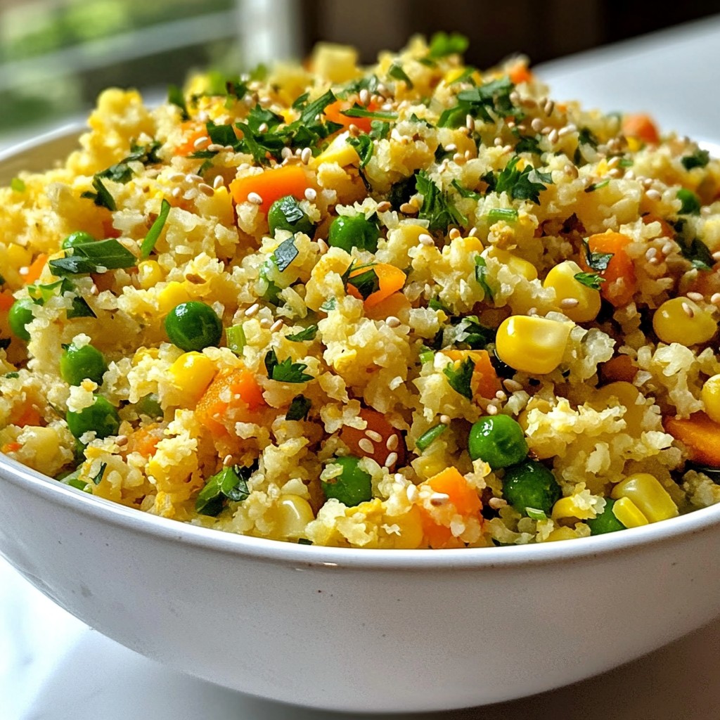 Cauliflower Fried Rice Flavorful and Easy Recipe