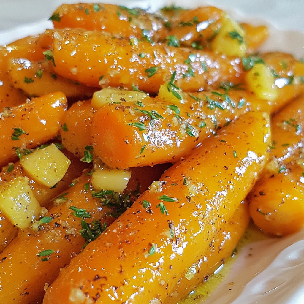 Honey Garlic Glazed Carrots Flavorful Side Dish Recipe