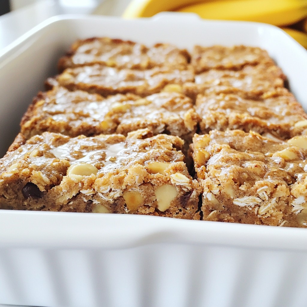 Peanut Butter Banana Oat Bars Healthy Snack Choice