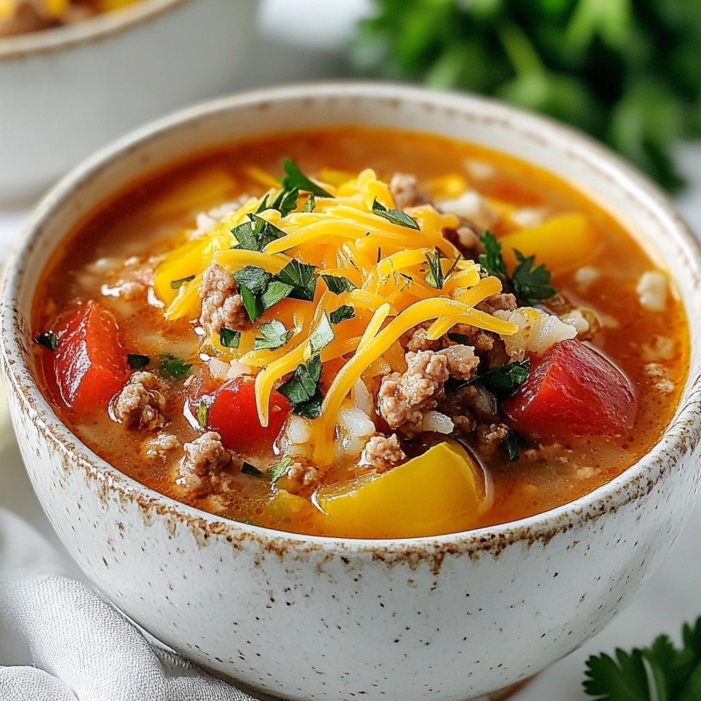 Stuffed Pepper Soup Flavorful and Comforting Recipe