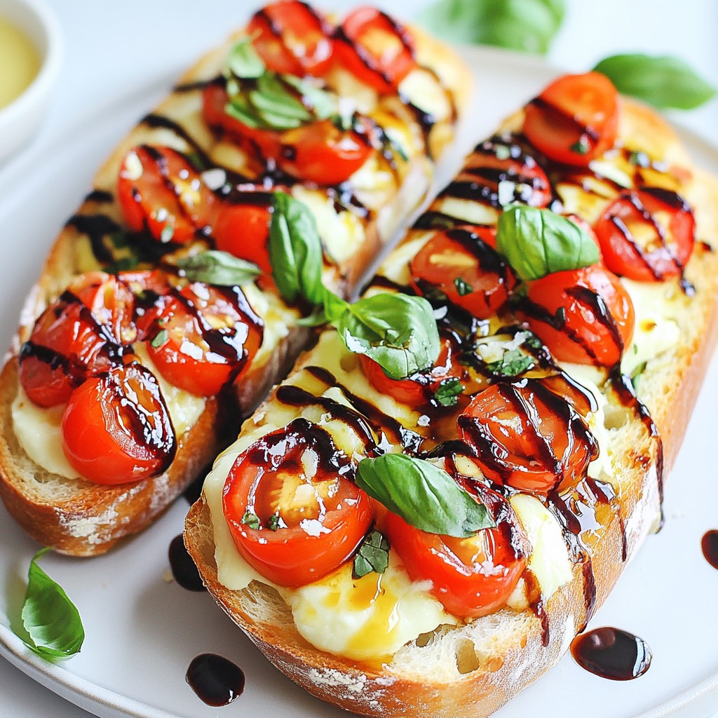 Caprese Garlic Bread Tasty and Easy Recipe