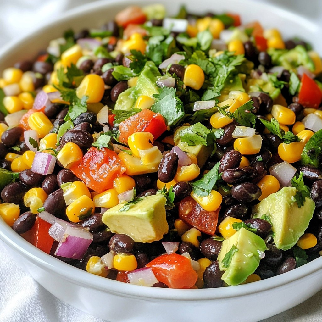 Savory Southwest Black Bean Corn Salad Recipe Guide