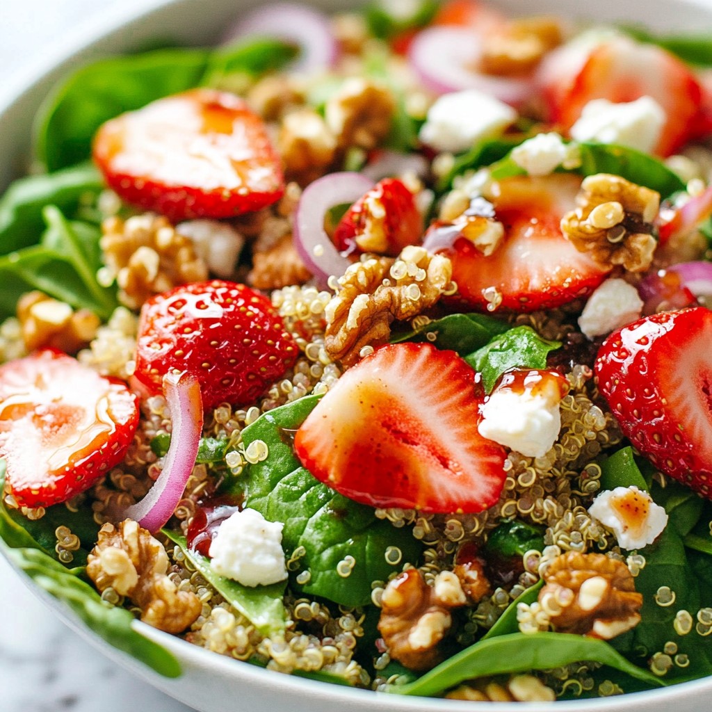 Strawberry Spinach Quinoa Salad Nutritious Delight