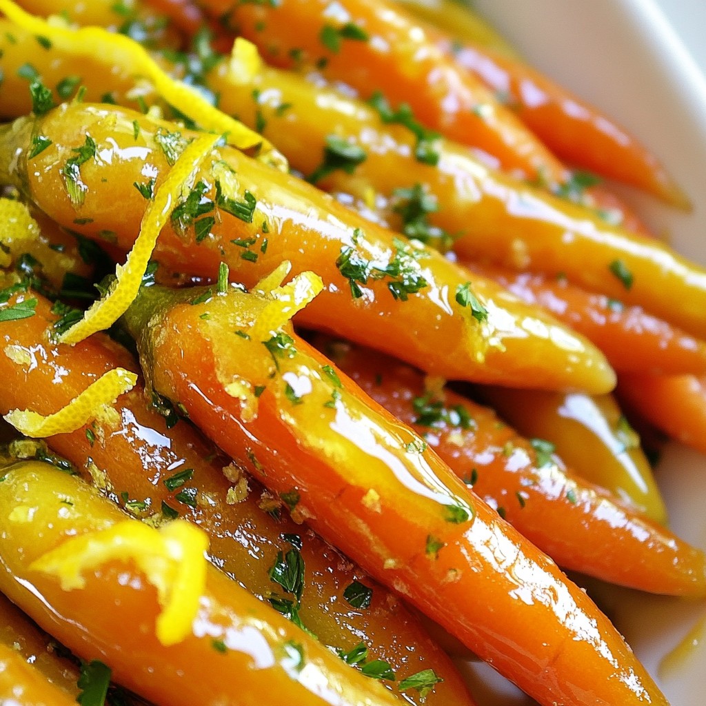 Honey Lemon Glazed Carrots Savory and Sweet Side Dish