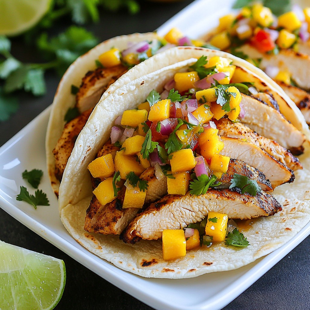 Spicy Mango Chicken Tacos Flavorful and Easy Recipe