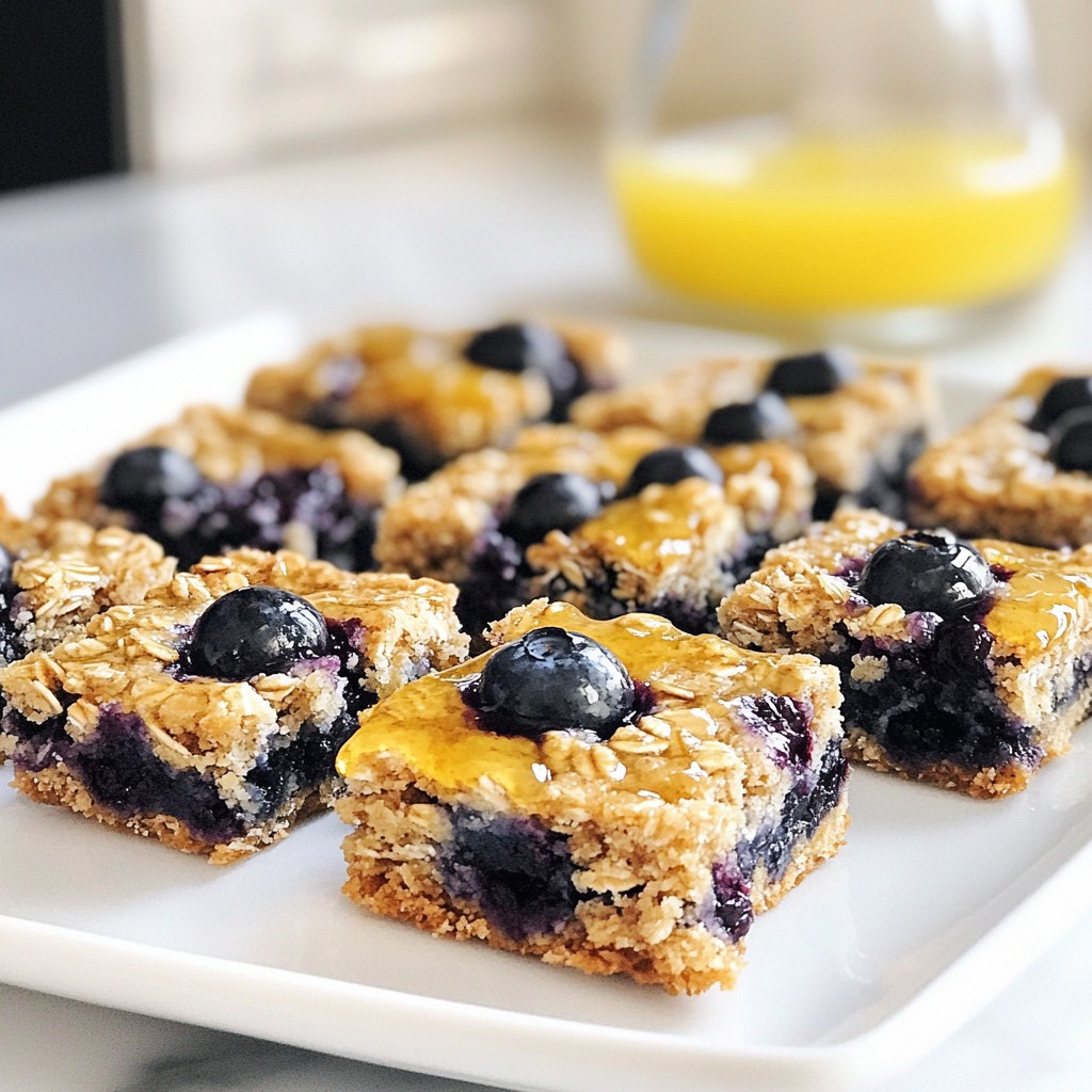 Blueberry Oat Breakfast Bars Fresh and Simple Snack