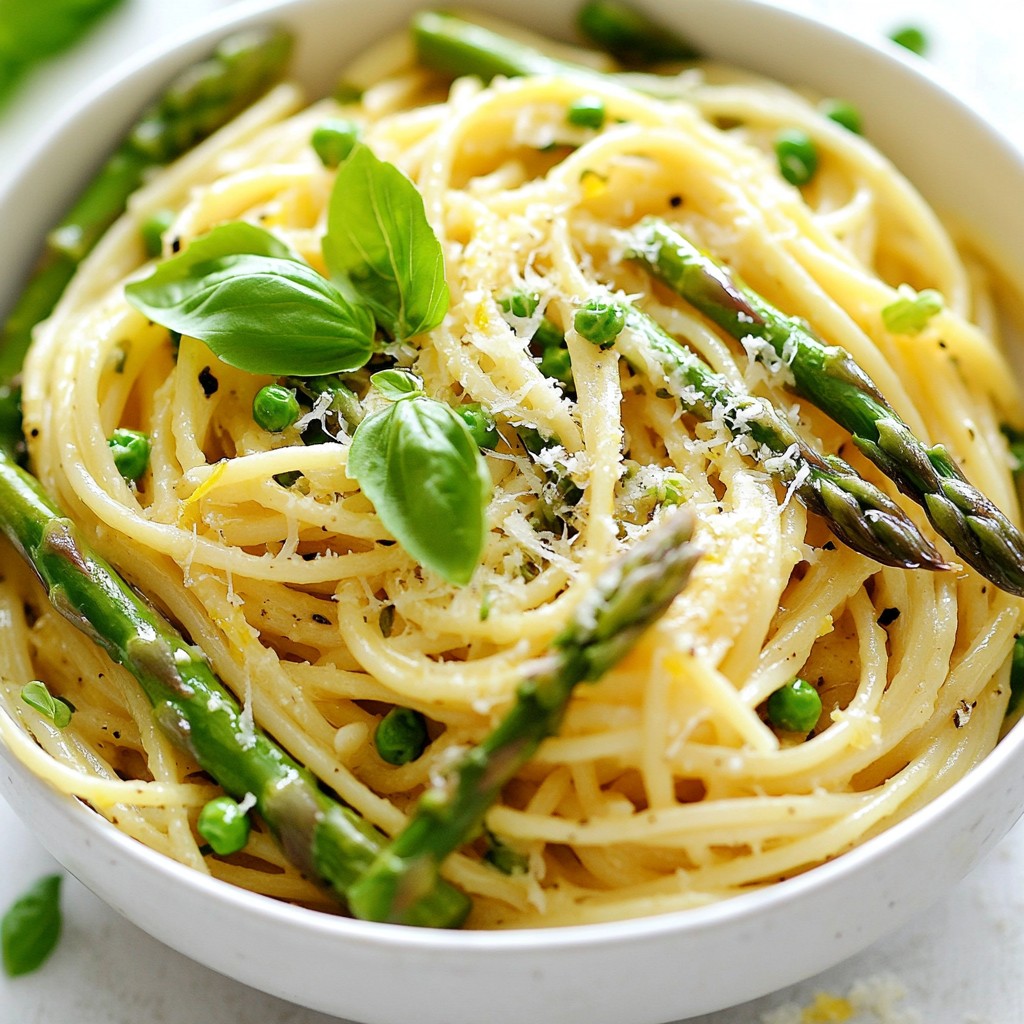 Lemon Garlic Asparagus Pasta Delightful and Easy Meal