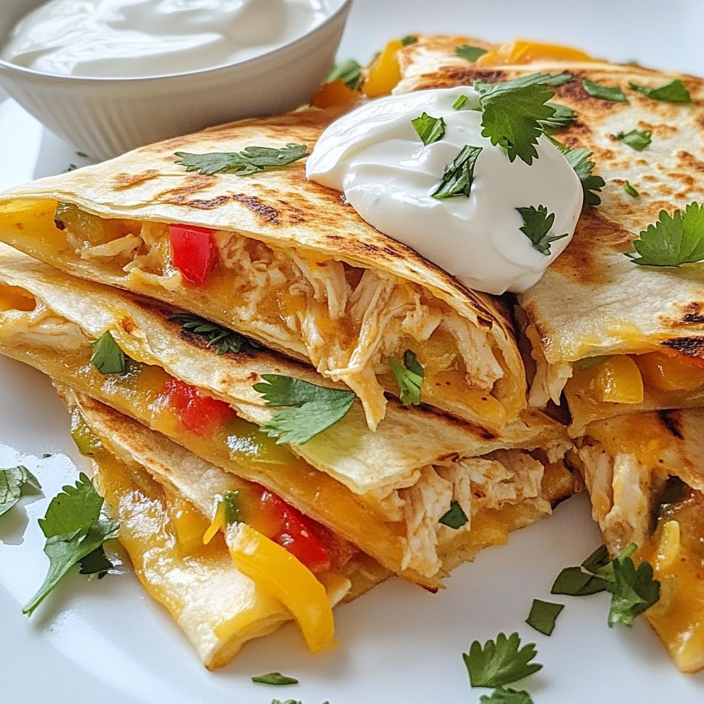 Spicy Chipotle Chicken Quesadillas Flavorful Delight