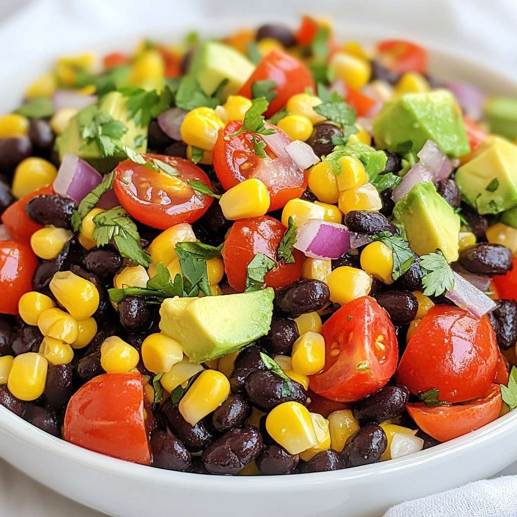 Southwest Black Bean Corn Salad Flavorful and Fresh
