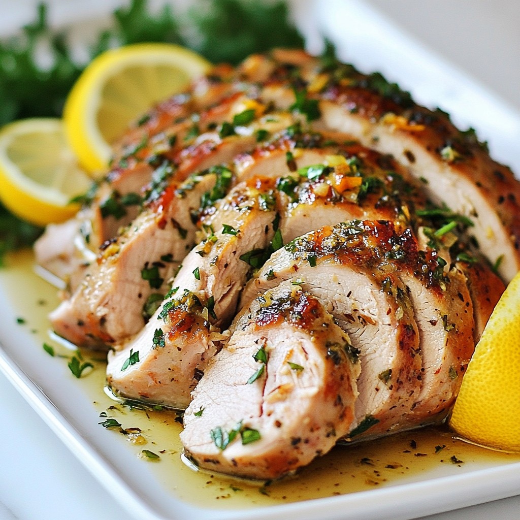 Garlic Herb Roasted Turkey Tenderloin Flavor Boost