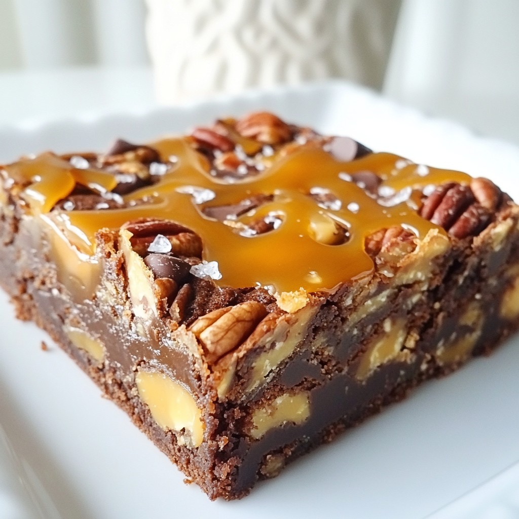 Caramel Pecan Turtle Brownies Rich and Decadent Treat