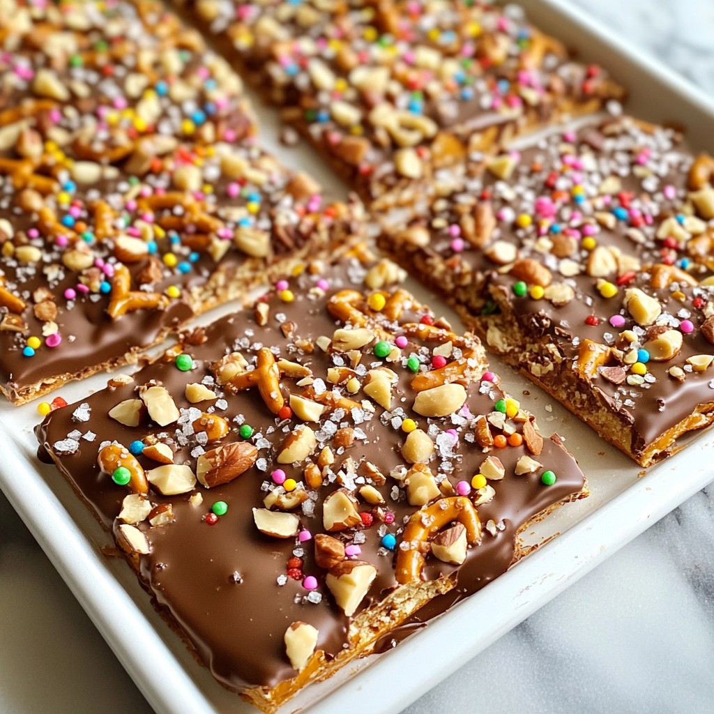 Chocolate Covered Pretzel Bark Delectable and Simple