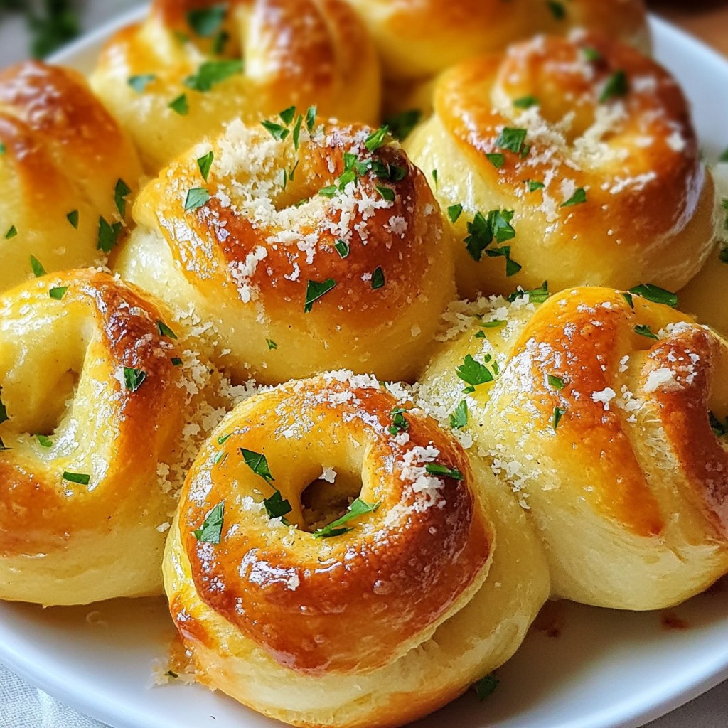 Garlic Butter Parmesan Knots Simple and Tasty Treat
