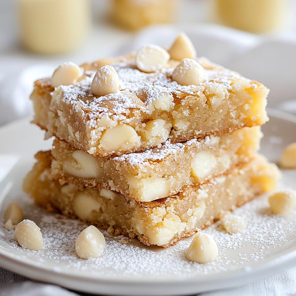 Irresistible White Chocolate Macadamia Blondies Recipe