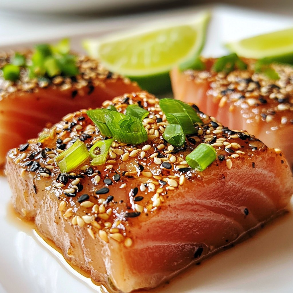 Sesame Crusted Tuna Steaks Flavorful and Quick Dish