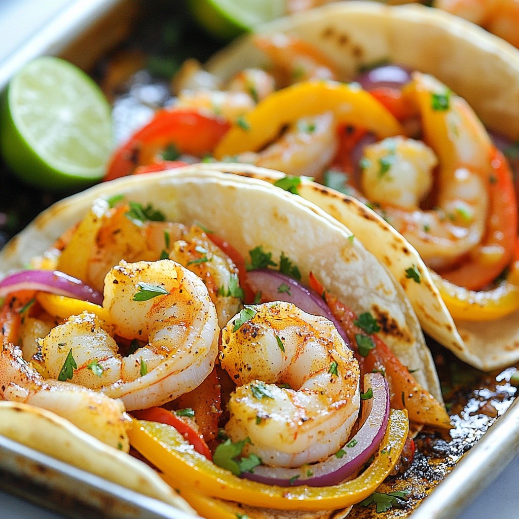 Sheet Pan Shrimp Fajitas Quick and Easy Dinner Delight