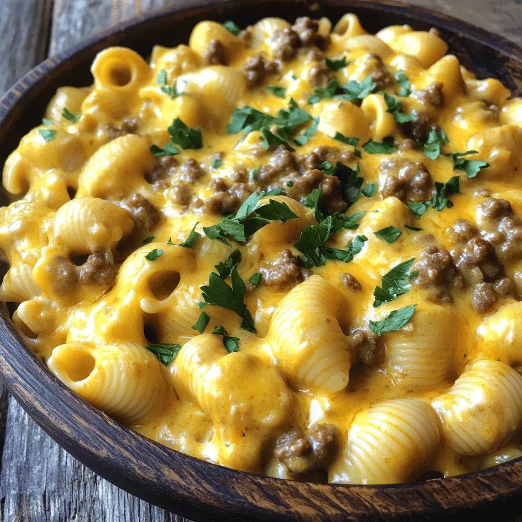 To make the creamy beef and shells recipe, you need simple yet tasty ingredients. Here’s what you will need: