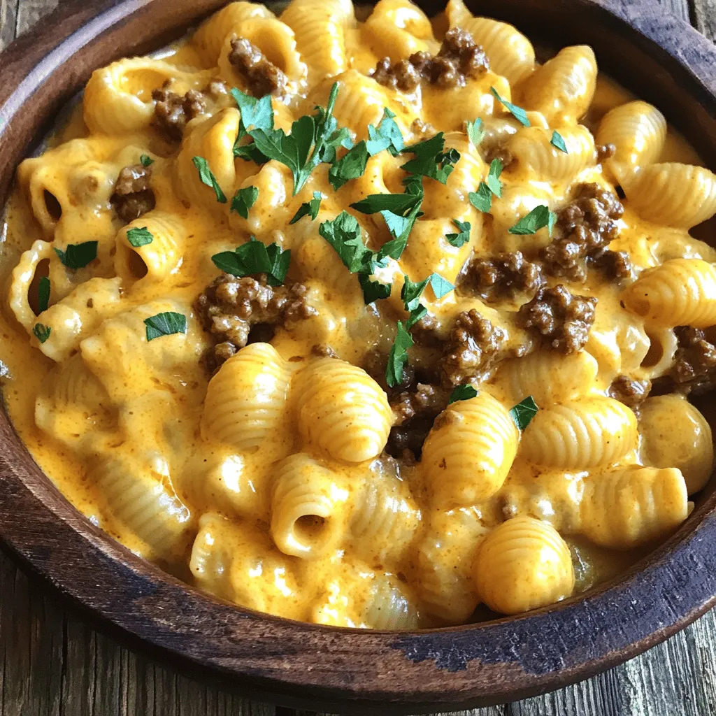 Creamy Beef and Shells Hearty Family Meal Recipe