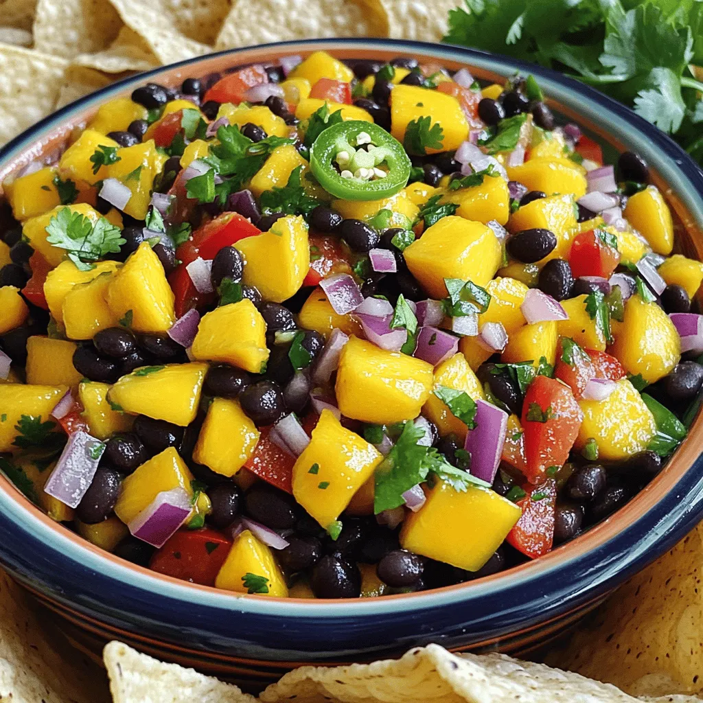 Mango Black Bean Salsa Tangy and Flavorful Dish